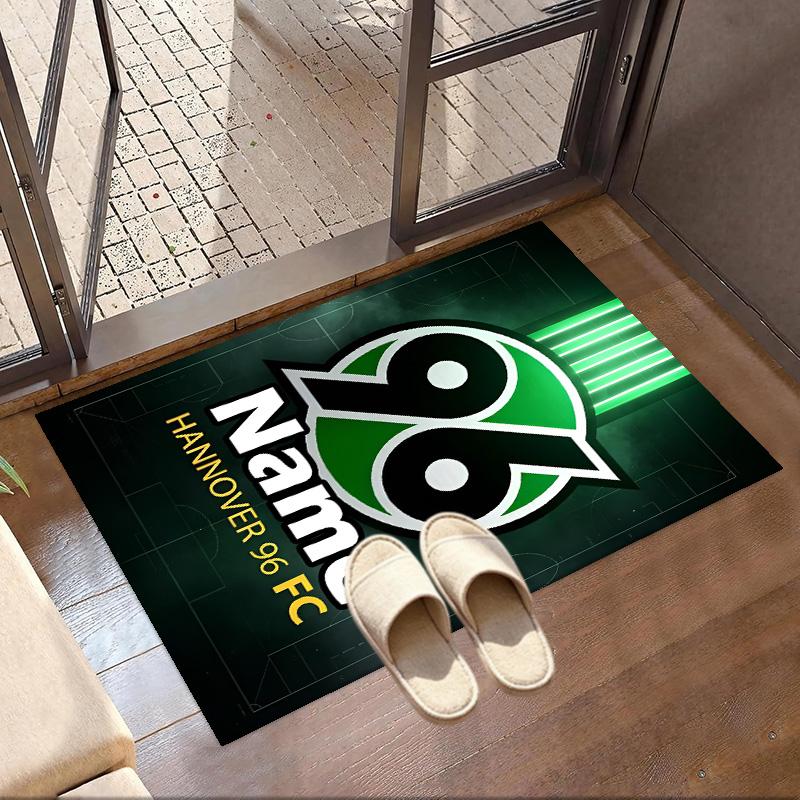 Custom Name Personalized Hannover 96 Football Print Carpet, Versatile Home Decor Rug, for Playroom, Apartment, Balcony, Entryway, Hallway Gift