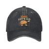 Let's Go Taco Baseball Cap Fashion Distressed Washed  Headwear Unisex Women Outdoor All Seasons Travel Adjustable Fit Caps Hat