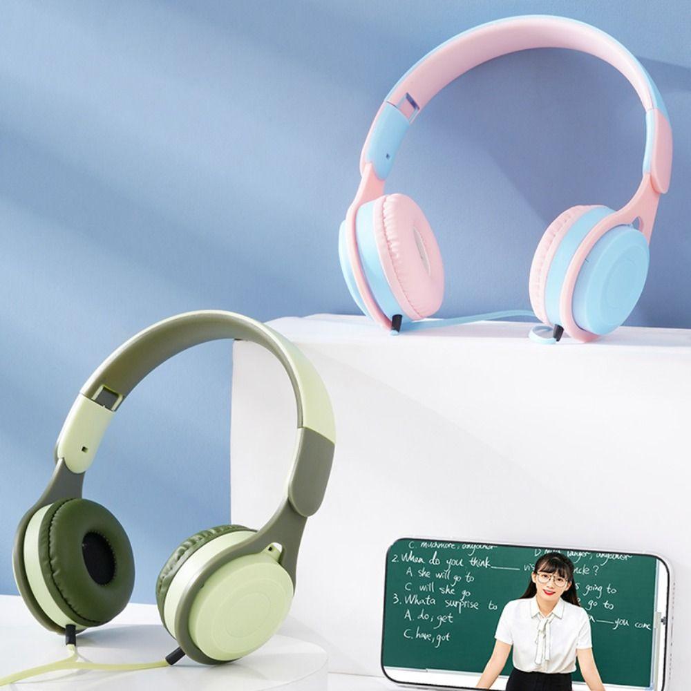 Folding Style Cellular Wired Headset Wired Wired Headworn Earphones  Birthday Gift