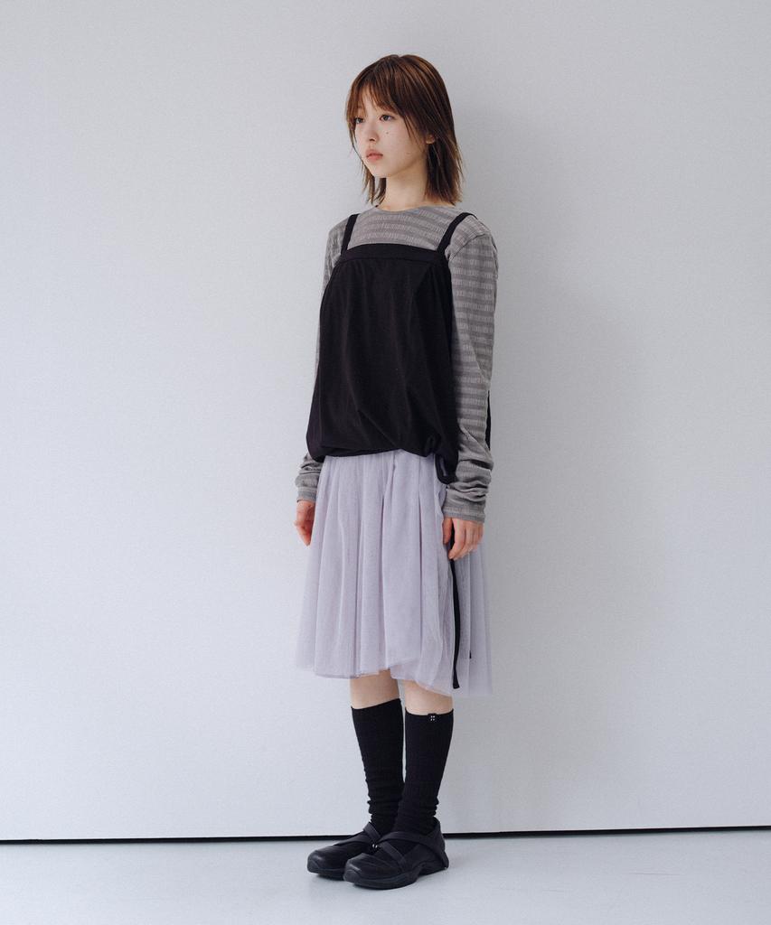 Ohesio Two-Way Shirring Sleeveless, Black