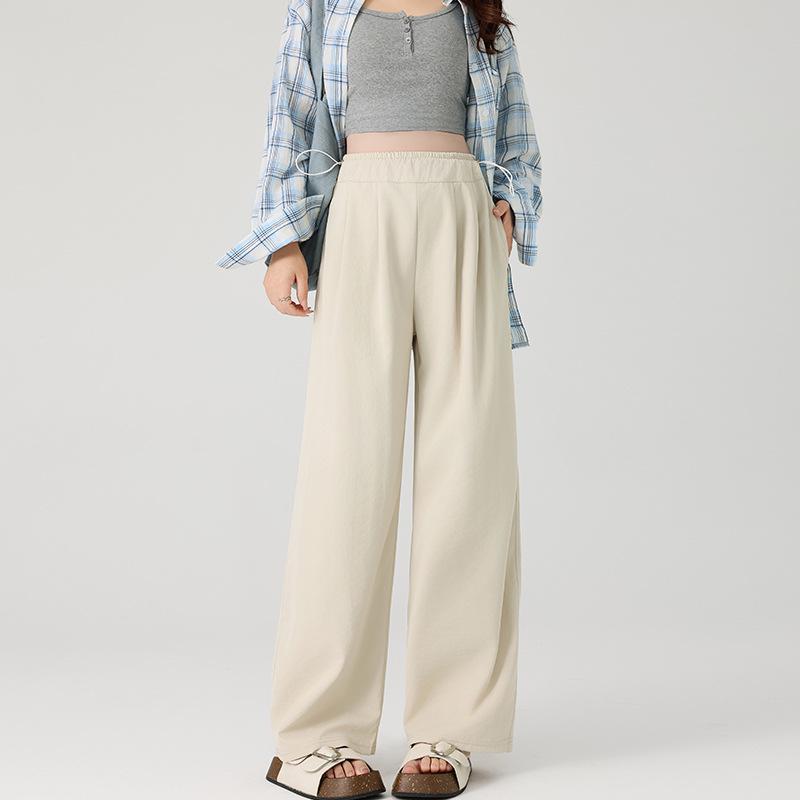 

2026 Yamamoto Wide-Leg Maternity Pants - Spring/Summer Breathable Style with No Belly Tightness L абрикос світлого кольору