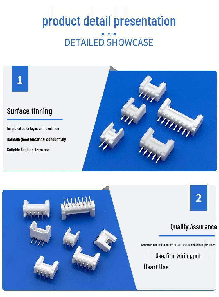 HY2.0 Angled Pin Plug & Straight Socket Connector HY-2A-3A-4A-5AW-10AWD-16P