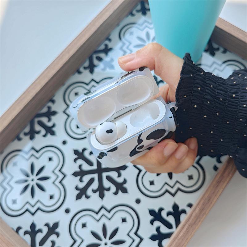 Red panda for airpods4 apple bluetooth wireless headset cover 1/2/3 generation pro2 creative personality cute