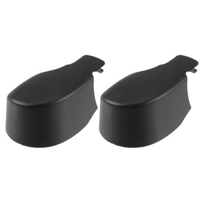 ACROPIX Tapa de Tuerca del Brazo del Limpiaparabrisas Trasero para V W Golf 6 7 Negro 2 piezas