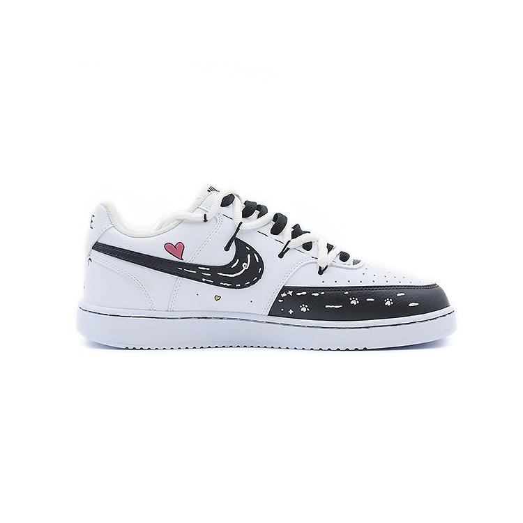 Nike Court Vision 1 Low Next Nature Rutschfest Abriebfest Niedrig geschnittene Skateboard-Schuhe Herren DH2987-101(Team103-)