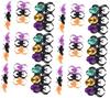 HONITANO 60Pcs Halloween Plastic Rings Spider Bat Design Kids Party Favors Random Color