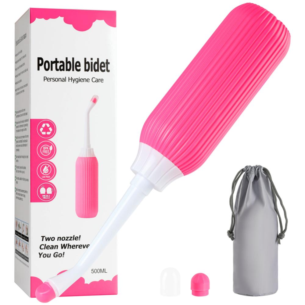 500ml Portable Bidet Spray Large Capacity Private Parts Flushing Device Travel Use