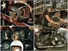 Unisex Vintage Motorcycle Helmet Built-in Lens Open Face Helmet