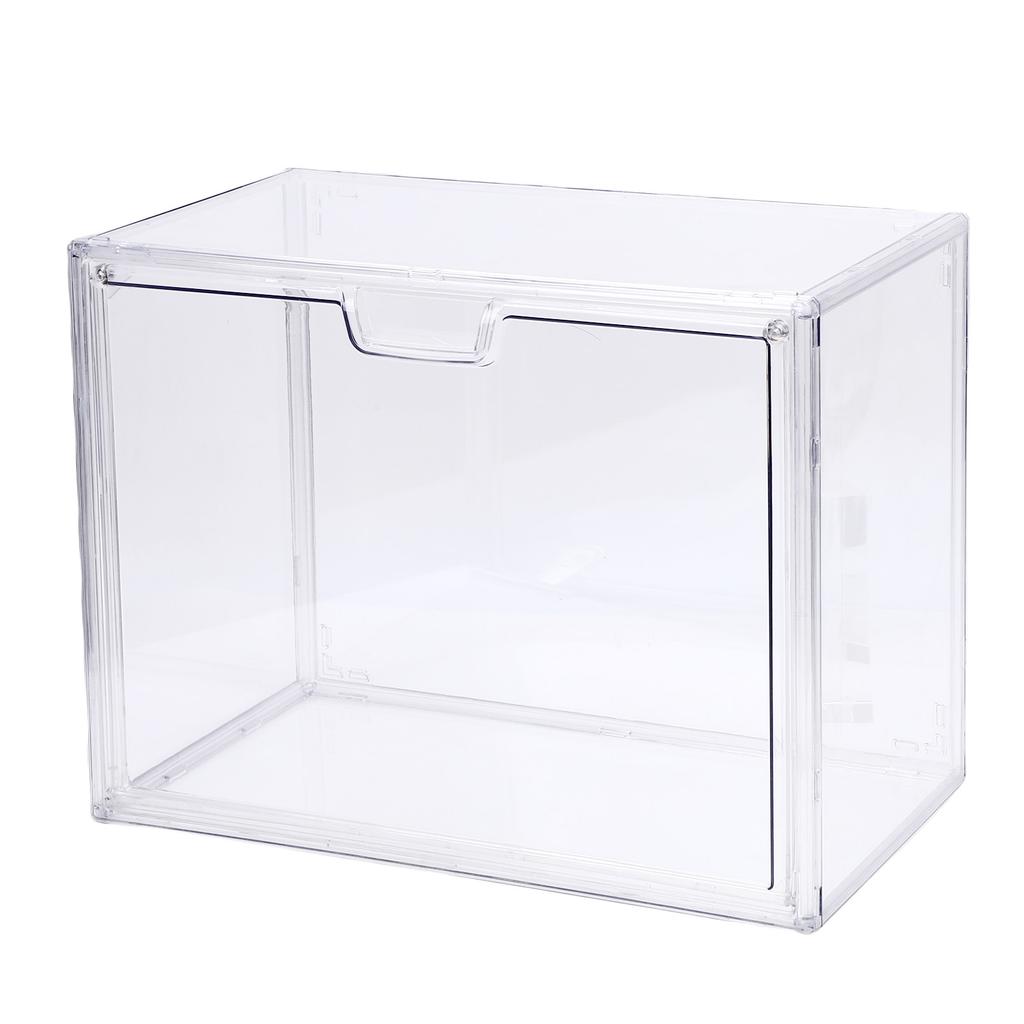 Figures Display Case Transparent Acrylic Airtight Stackable Figures Showcase for Dolls Collectibles Books