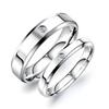 AAA+ Cubic Zirconia Wedding Band Rings For Women Gifts New Trendy 316l Stainless Steel Men Jewelry
