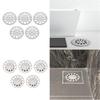 5 Pieces Floor Drain Cover Shower Drainer Cover for Bathroom Basement Toilet