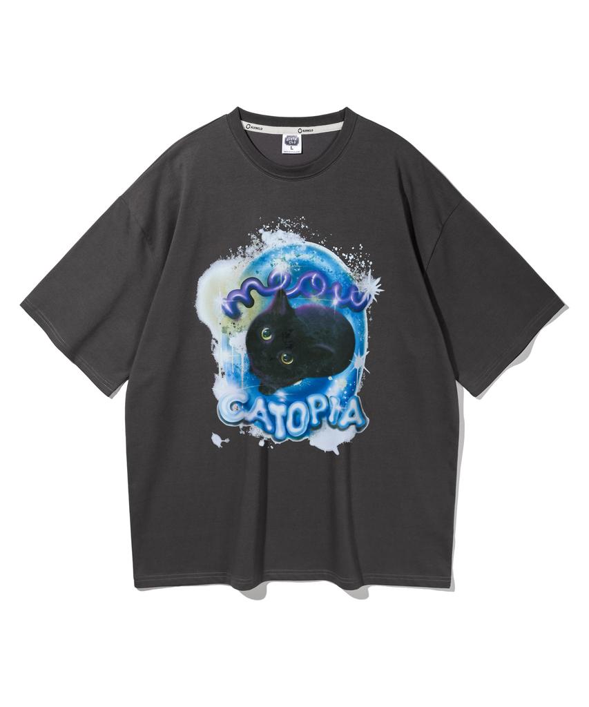 ALVINCLO Catopia Oversized Short Sleeve T-Shirt Ast4535 (3 Colors)