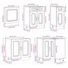 11 Piece Kitchen Cabinet Set Kalmar White Wood Based Panel