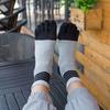 Casual Middle Tube Cotton Breathable Socks With Toes Stripe Hosiery Man Socks Five Finger Socks
