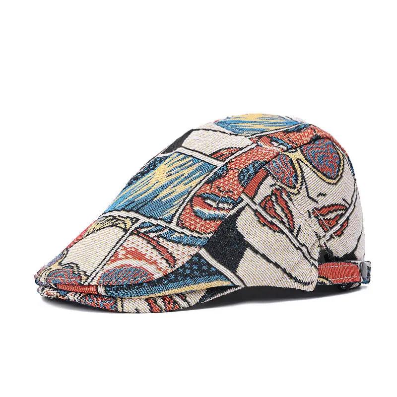 Cappelli da Newsboy in Cotone tinta unita Primavera e Autunno Cappello Piatto da Uomo Berretto da Pittore da Donna 105