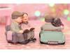 Ältere Tang Kleber Ornament Liebe Auto Kuchen Dekoration Einstecker