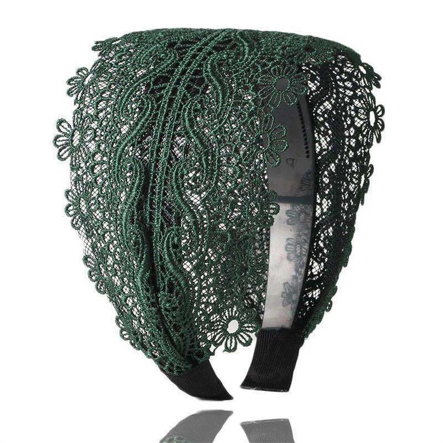 New Korean Elegant Headband Fashion Lace Headband Solid Color Elastic Hairband Hair Accessory Women Girls Headband Headband
