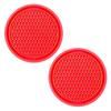 2Pcs Car Non-slip Water Cup Pad Diamond Rhinestone Decor For Car Bottle Holder Coaster Auto Interior Decoration Accessorie Tools
