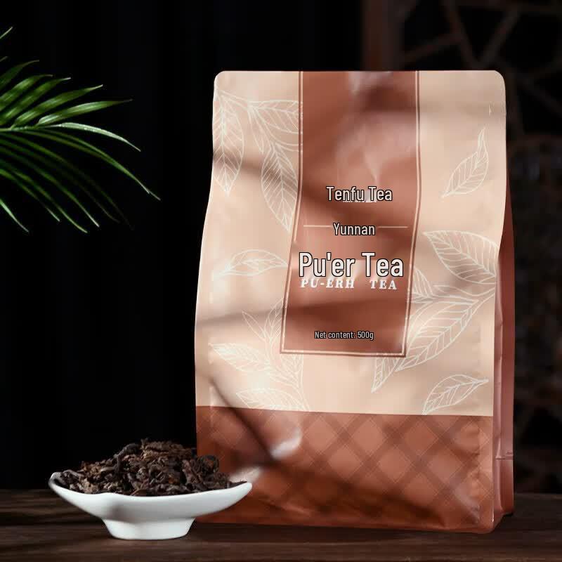 TenFu s TEA Yunnan Pu-erh Ripe Loose Leaf Tea, 500g