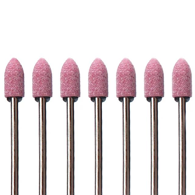 7pc/set Milling Cutter Nail Drill Bits Corundum Rotary Manicure Machine for Manicure Nails Accessories Tools