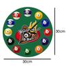 Billiard Ball Silent Wall Clock for Game Room and School Decor 12 Inch