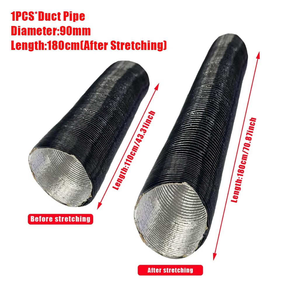 25mm 42mm 60mm 75mm 90mm Diameter Air Diesel Parking Heater Duct Pipe Tube Hose For Webasto Car Camper Caravan High Temp
