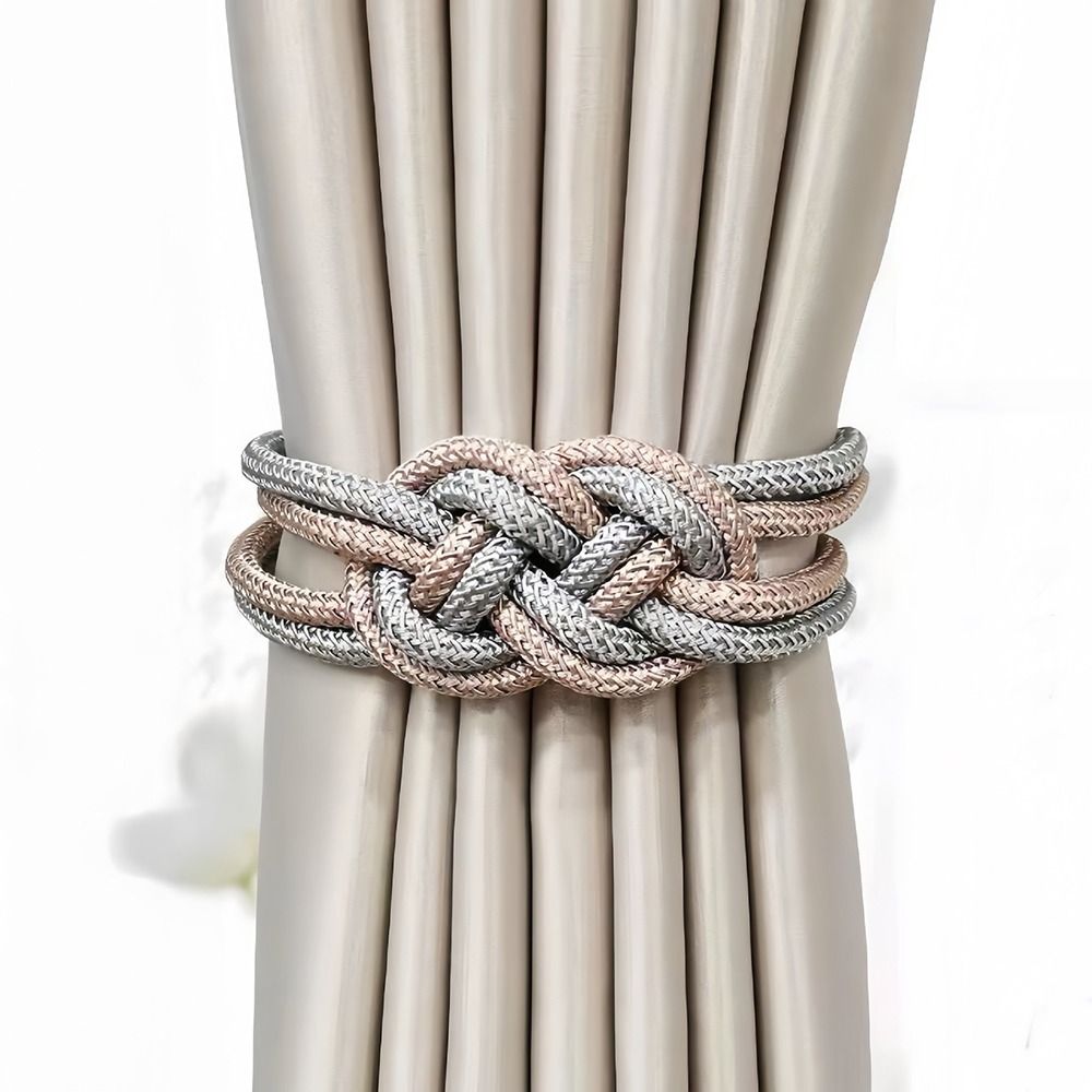 1pc Punch-free Curtain Tiebacks Chinese Knot Holdbacks New Curtain Holders Home Decor