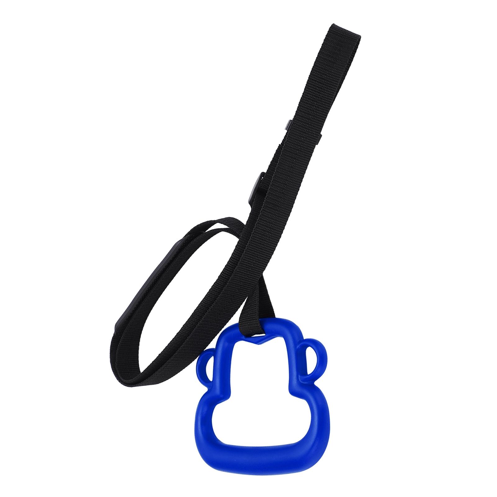

1Pair Children Gymnastic Rings with Adjustable Straps Kids Exercise Pull Up Rings 331lb CapacityBlue Blue синий