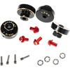 RampCrab Hex Wheel Hubs Extension Kit +5mm for SCX24 AX24, Brass Extended Hex Hub Wheel Spacers, Upgrades Parts for SCX24 Bronco Deadbolt JLU C10