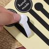 100PCS Adhesive Long Style Handmade Cake Packaging Sealing Label Kraft Sticker