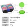 10 Set Fishing Line Round Coil EVA Foam Pins Fishing Line Winder Rig Box Colored Large Coil Coil Main Wire Tangled Wire Sub-box