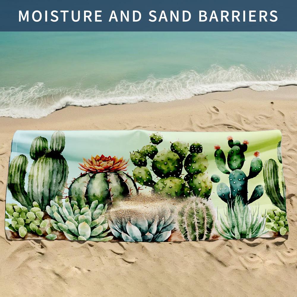 Dwustronny aksamitny ręcznik plażowy z mikrofibry, drukowany ręcznik kąpielowy, szal przeciwsłoneczny, ręcznik szybkoschnący