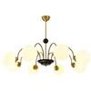 French Minimalist Chandelier: Mid-Century Sputnik Light for Living Room, Bedroom, Dining Area - Romantic Cream Style Lighting