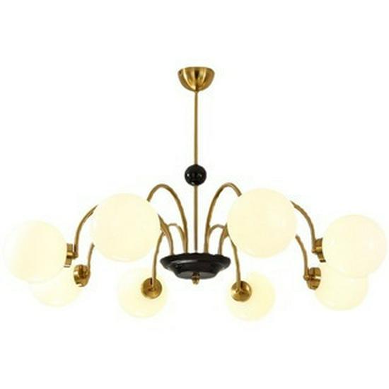 French Minimalist Chandelier: Mid-Century Sputnik Light for Living Room, Bedroom, Dining Area - Romantic Cream Style Lighting