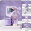 Purple Series Gift Set: Straw Glass Cup, Mugwort Hammer & Fan