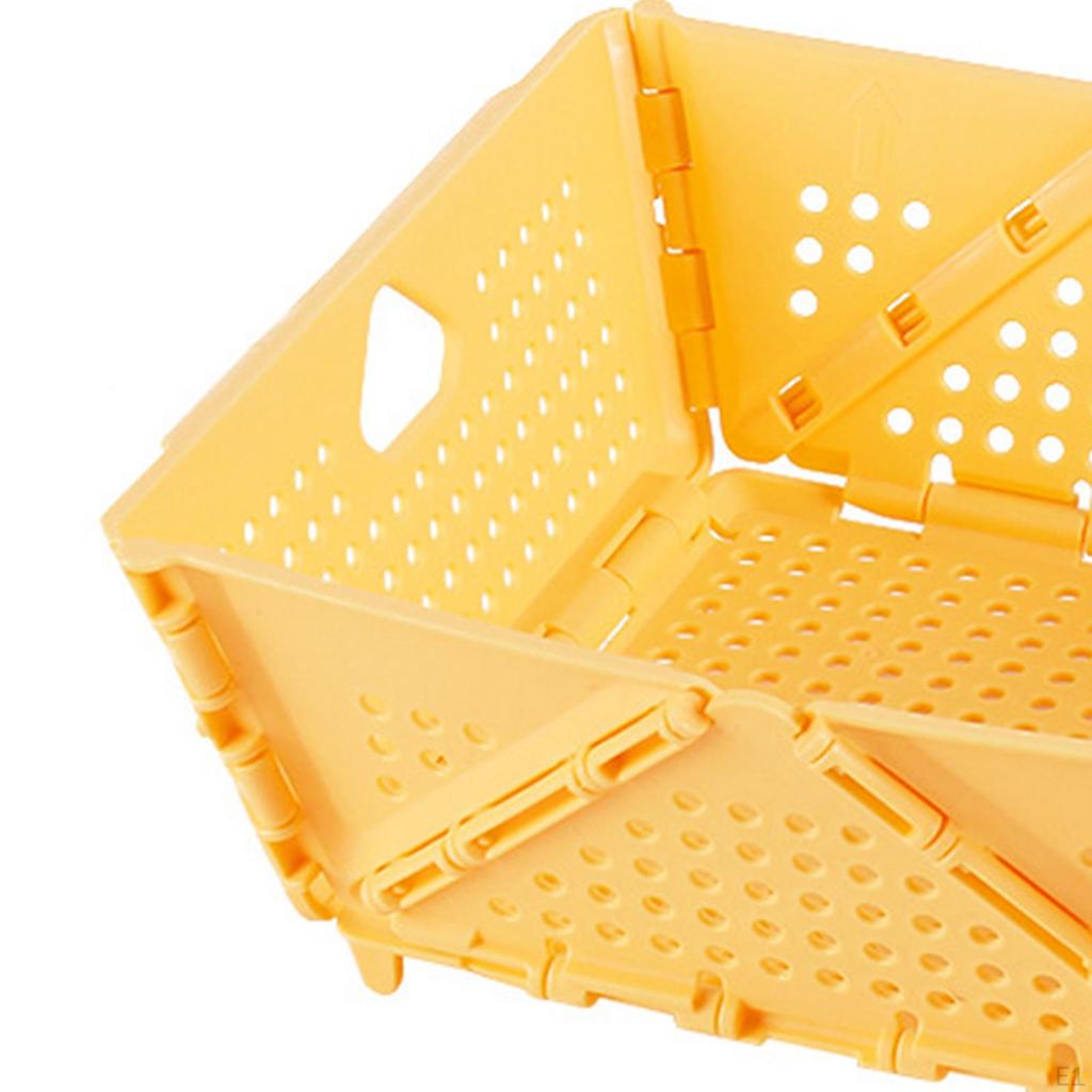 Compact Folding Basket for Organizing Fruits and Vegetables In Bedroom or Living Room