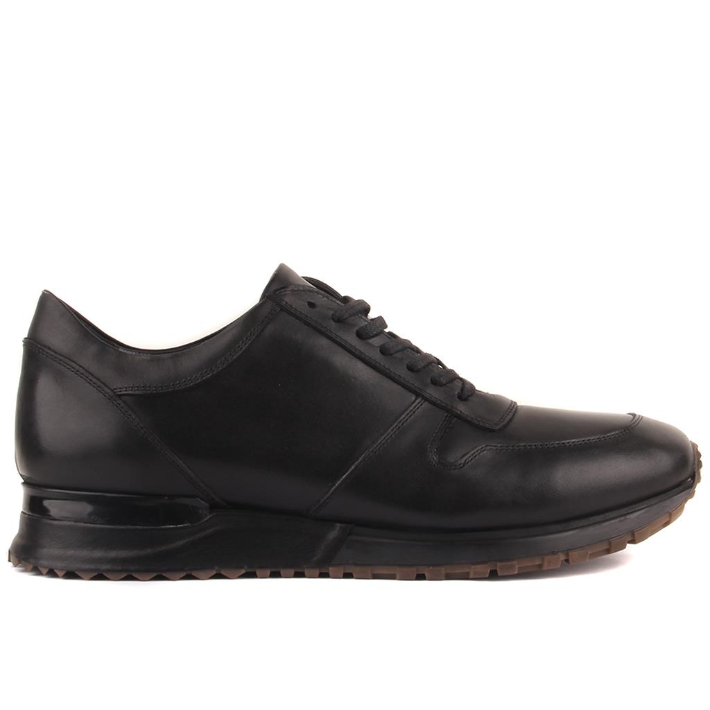 

Sail Lakers - Черная кожаная мужская повседневная обувь 45 чёрный