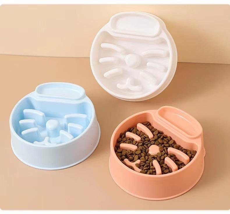 Food Pet Slow Bowl Anti Choking Slow Food Weight Loss Cat Bowl Anti Overturning