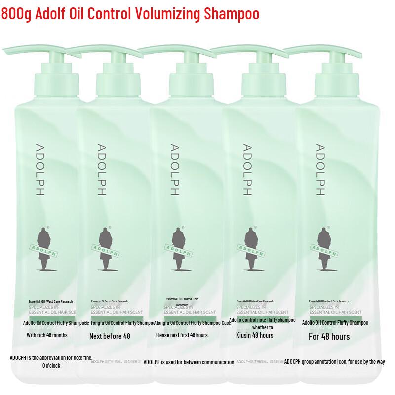 

ADOLPH Dual Amino Acid Oil Control Volumizing Shampoo (5 x 800g)