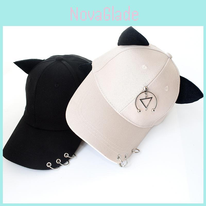 Metal Decor Baseball Hat With Sunshade For Street Style Looks
