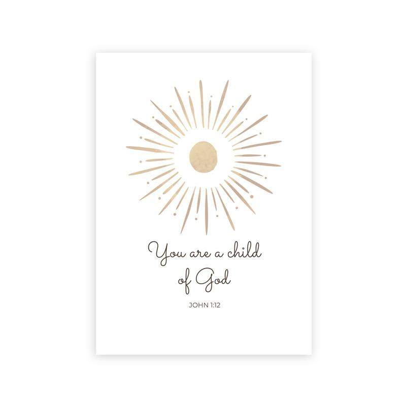 Christian Girl Nursery Wall Art Prints Bible Verse Poster Child of God Quote Canvas Painting Girl Gift Bay Girls Room Wall Decor