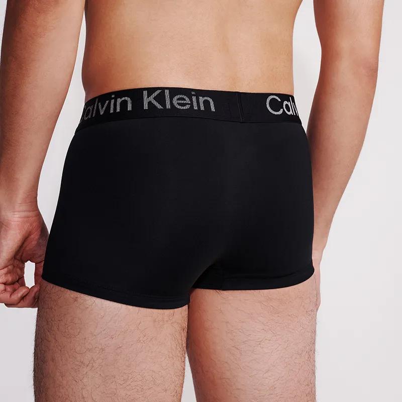 Calvin Klein Jacquard Waistband Smooth Low-rise Anti-chafing Men's Boxer Briefs, 1-Pack