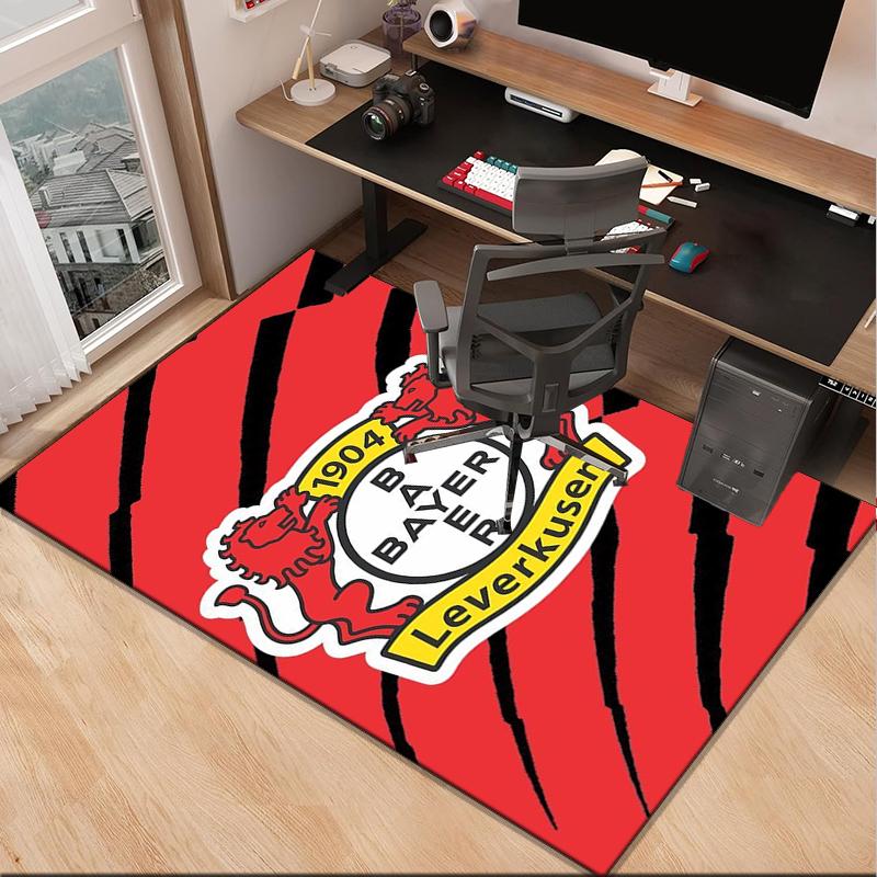 Fußballverein Wappen Löwe Büro Teppich Stuhlmatte, Spielteppich, Geeignet für Eingangsbereich, Schlafzimmer, Wohnzimmer, Schreibtisch, Weihnachtsgeschenk