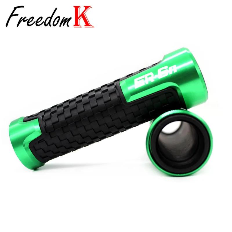 For NINJA ER 6N ER6N 7/8" 22mm CNC Handlebar Grips ER-6N Motorcycle Accessories