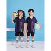 Kids Quick-Dry Badminton Set Short Sleeve Sport Jersey Unisex Tennis Volleyball Training Outfit