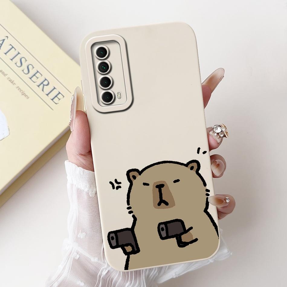 For Huawei P Smart 2021 Case Huawei Y7A PPA-LX3 PPA-LX1 PPA-LX2 Elegant Printing Soft Silicone Shockproof Phone Cases