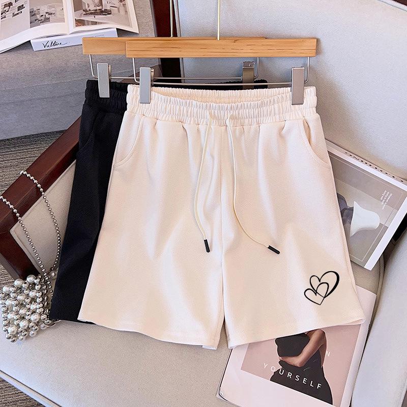 

Super Size Plus High Waist Loose Fit Casual Work Pants - Summer Five-Point Style (200/300 Jin) 4XL чорний