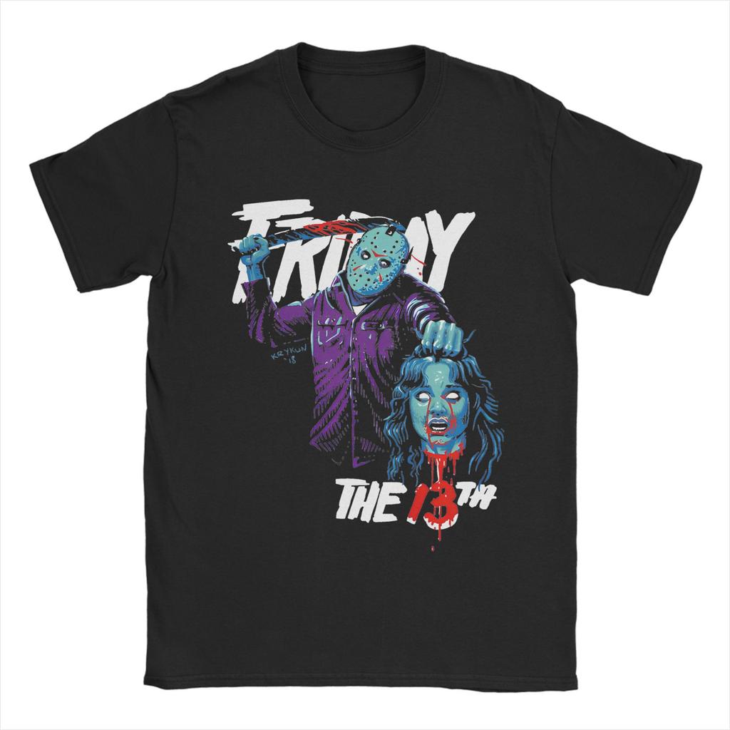 Jason Voorhees Friday 13th  T Shirt friday 13th Pure Cotton Clothing Funny Short Sleeve Round Neck Tees 4XL 5XL 6XL T-Shirt
