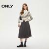 ONLY Women's V-Neck Striped Knit Cardigan