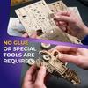Ugears Hot Rod Furious Mouse 70192 Wooden Block DIY Puzzle Assembly Imagination Creativity Toy Educational Wood Puzzle 3D Craft Kit Wooden Model Kit